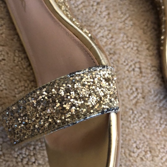 Gold glitter wedges - Picture 2 of 5